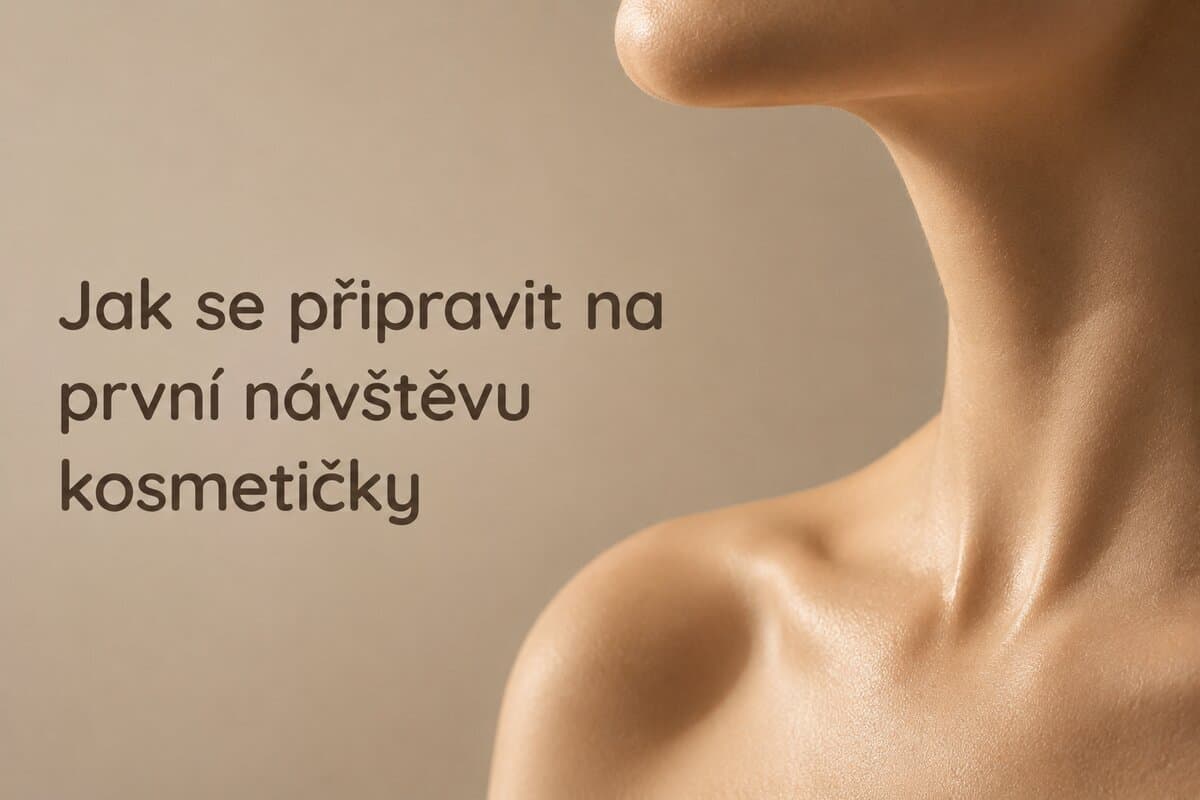 Klidná pleť ramene a krku v měkkém ranním světle